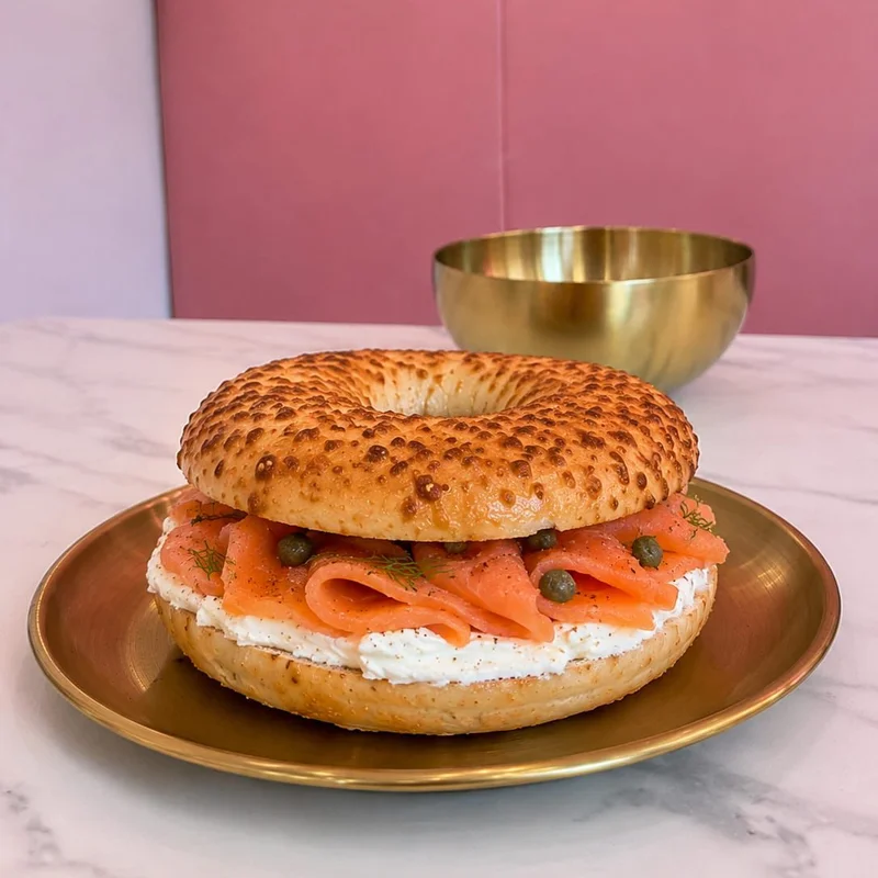 Bagel de salmón